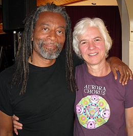 Joan with Bobby McFerrin